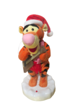 Gemmy Animated Disney Tigger Singing Dancing Christmas Figurine 17&quot;T Video - £38.66 GBP