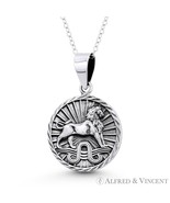 Leo the Lion Zodiac Sign Solid .925 Sterling Silver Animal Pendant Luck ... - $29.69+