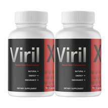 2 Pack Viril X All Natural Formula Dietary Supplement 120 Capsules - $59.99