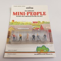 Bachmann Ho Scale Train Work Crew 6 Mini-People (42-3311) Vtg Hand Decorated New - £7.82 GBP