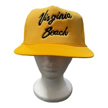 Virginia Beach Adjustable Yellow Trucker Hat Cap - £9.49 GBP