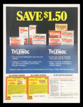 1985 Tylenol Acetaminophen Tablets Circular Coupon Advertisement - $18.95