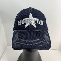 Houston Texas Blue Plaid Lone Star State Baseball Cap Hat - $11.57