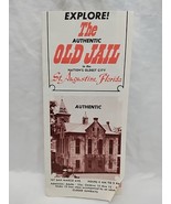 Vintage Explore The Authentic Old Jail St Augustine Florida Brochure - $12.87