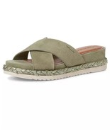 TAMARIS Suede Cross Strap Mules in Green UK 4 EUR 37 (F426) - $58.00