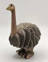 Artesania Rinconada Emu Ostrich Signed Pottery Uruguay Figurine 5&quot; VTG R... - £22.22 GBP