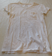 Arizona Jean Co womens juniors Size XS xsmall short sleeve White t shirt GUC - £9.40 GBP