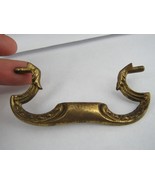 Antique Vintage Brass Drop Pull Bail Handle 3.5&quot; Repair Desk Dresser - $18.99