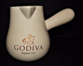 Godiva Chocolate Handled Mug Pitcher Belgium 1926 Coastal Cocktails Tan Ceramic  - £14.87 GBP