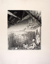 Georges PIERRON Engraving Signed/Numbered L&#39;Oublié 1981 - $79.13