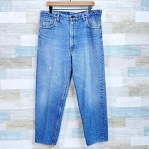 Levis Vintage 550 Rigid Jeans Blue Light Wash Distressed Made in USA Men... - $98.99