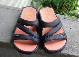 Gett Wett Air Balance Black Slip On Slides Sandals Shoes Girls Child 12.5 Pool - £11.81 GBP