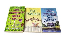 Janet Evanovich 3 Book Lot Love in a Nutshell, Naughty Neighbor, Love Overboard - $7.70