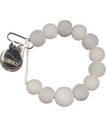 Chewable Silicone Pacifier Clip by Ulubulu - Unisex - Marble White Silic... - £7.82 GBP