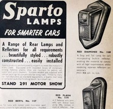 1954 Sparto Car Lamps Earls Court Advertisement Motor Show Automobilia D... - $24.99