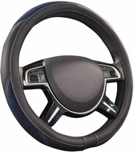 Luxurious Leather &amp; Velour Universal Steering Wheel Cover, for Trucks,Suvs,Vans - £13.19 GBP
