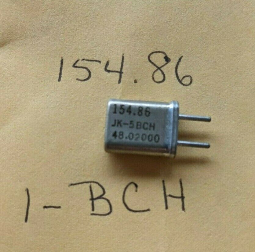 Vintage Scanner Radio Crystal - 154.86 MHz / 1-BCH / HC-25/U - $9.89