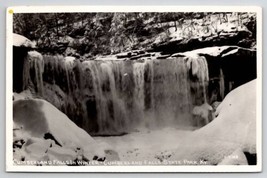 Cumberland Falls KY In Winter State Park RPPC Kentucky Postcard C40 - £11.83 GBP