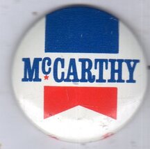 1968 EUGENE MCCARTHY Campaign pin pinback button president election Poli... - $5.80