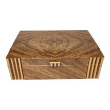 1920s Pilliod Wood Keepsake Jewelry Trinket Box Roaring 20s Memorabilia 12&quot;x8.5&quot; - £36.52 GBP