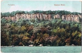 New York Postcard Palisades Hudson River American News Germany - £1.67 GBP