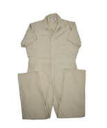 Vintage Dickies Coveralls Mens 42 Khaki Mechanic Jumpsuit Faded Short Sl... - £34.26 GBP
