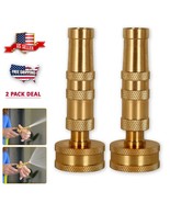 Solid Brass Hose Nozzle, 2 Pack 4&quot; Heavy Duty Brass Garden Hose Nozzle - $294.16 MXN