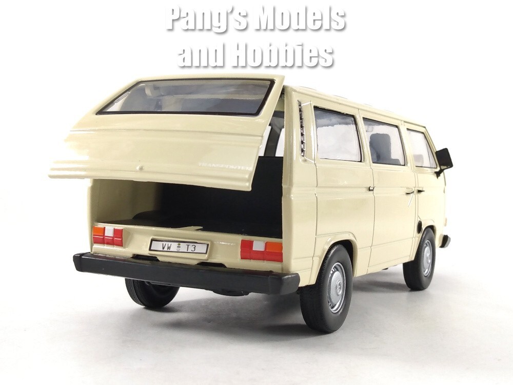 1981 Volkswagen VW T3 Type 2 Bus Van 1/24 Scale Diecast Model - Motormax - WHITE Item image 11