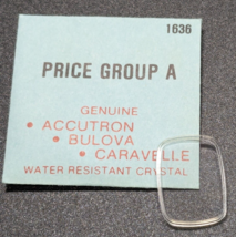 Genuine NEW Bulova Caravelle Ladies Watch Crystal Part# 1636 - £15.07 GBP