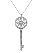 Tiffany &amp; Co. Platinum Kaleidoscope Key Pendant Necklace - £5,151.03 GBP