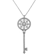 Tiffany &amp; Co. Platinum Kaleidoscope Key Pendant Necklace - £5,208.41 GBP