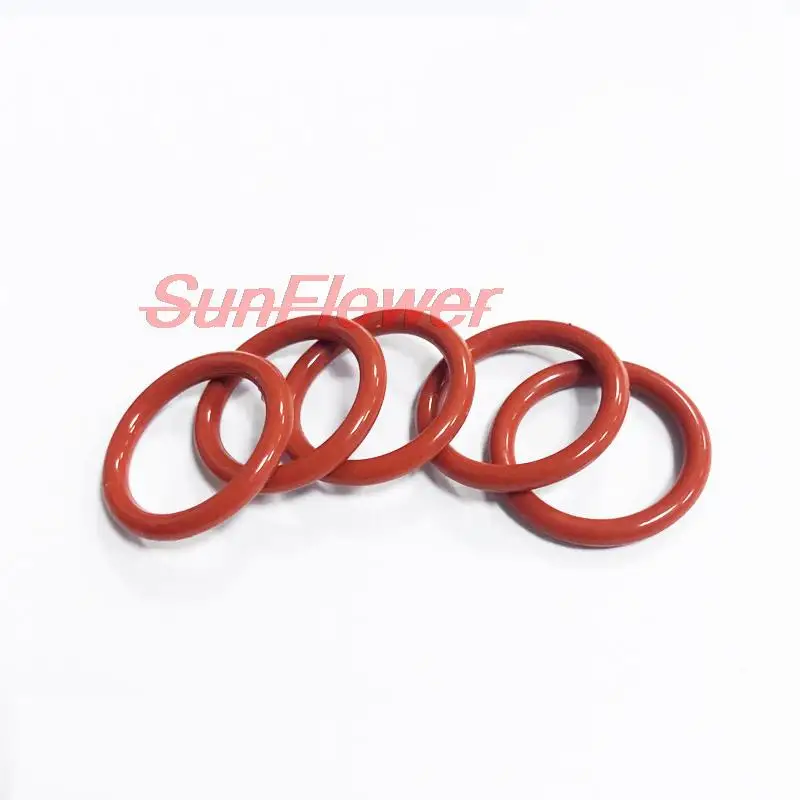 Sporting 10/50pcs Red Silicone Ring Gasket CS 1.5mm 2mm 2.4mm OD 5 ~ 28mm Silico - £23.84 GBP