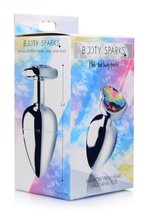 Booty sparks rainbow prism heart anal plug large - $37.67