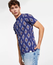 SUN+STONE Mens Jones Diamond T Shirt Blue Size XXL $24 - NWT - £7.12 GBP