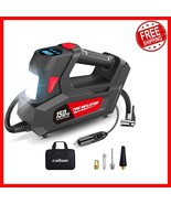 Portable Tire Inflator with LED Light and Digital Gauge for Easy Car Inf... - $660.61 MXN