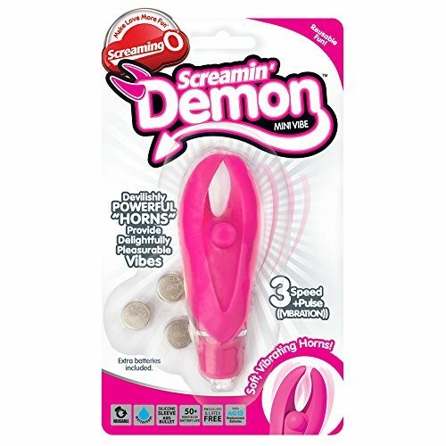 Scream Demon Mini Vibe With Silicone Sleeve Waterproof Pink Item image 2