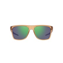 Oakley Men&#39;s OO9100 Leffingwell Rectangular Sunglasses, Matte Sepia/Prizm Jade,  - £166.09 GBP
