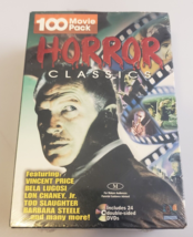 Horror Classics 100 Movie Film Pack (24 Dvd, 2007 Mill Creek Box Set) New Sealed - £29.56 GBP