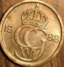 1988 Sweden 10 Ore Coin - £0.95 GBP