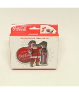 Coca-Cola Holiday Christmas Santa Playing Cards In Tin Bicycle - £11.48 GBP