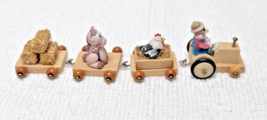 4PC Farmer Tractor w Chicken Cow Hay ELAYNE WATRUS SCULPTURE Coynes &amp; Co... - $24.26