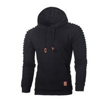 Men's Jacquard  Sweatshirt Long Sleeve Warm Hooded Sweatshirt Jacket - $169.73