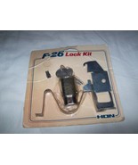 HON F-26 Lock Kit for File Filing Cabinet - 2 Keys --  missing nylon lock pin - $15.83