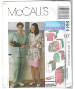 McCalls 9644 Uniform Essentials Women&#39;s S M L Scrubs Cardigan Vest &amp; Mor... - $6.99