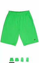 New Balance Big Boys&#39; Solid Athletic Shorts, Vivid Cactus, Size 18/20/ XL - £14.01 GBP