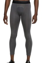 NWT ￼Nike Men&#39;s Pro Dri-FIT 3/4 Tights, Grey, Size Small - £21.17 GBP