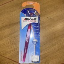 (1)  Reach Access Flosser with 8 Snap On Floss Heads Pink New Box Damaged - $14.36