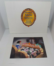 Disney&#39;s Snow White And The Seven Dwarfs 2001 Exclusive Lithograph Portf... - $23.26