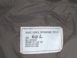 USN US Navy G-1 flyer&#39;s jacket size 60 Long; Orchard 1986 UNISSUED - $350.00