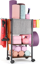 Yoga Mat Storage Rack Home Gym Storage Organizer - £76.06 GBP